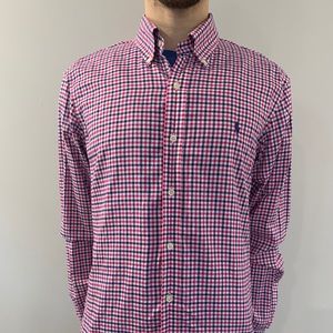 Ralph Lauren Plaid Dress Shirt Large